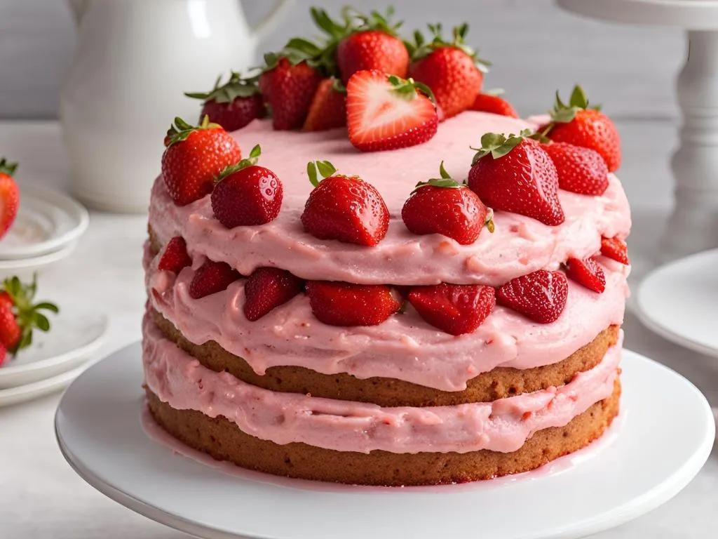 Bolo de Morango Vegano Uma Opção Refrescante e Deliciosa para Aniversários