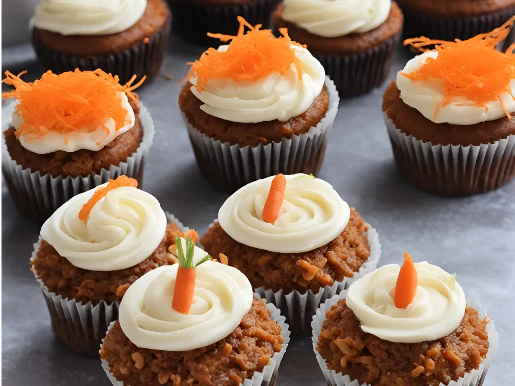 Cupcakes de Cenoura Veganos