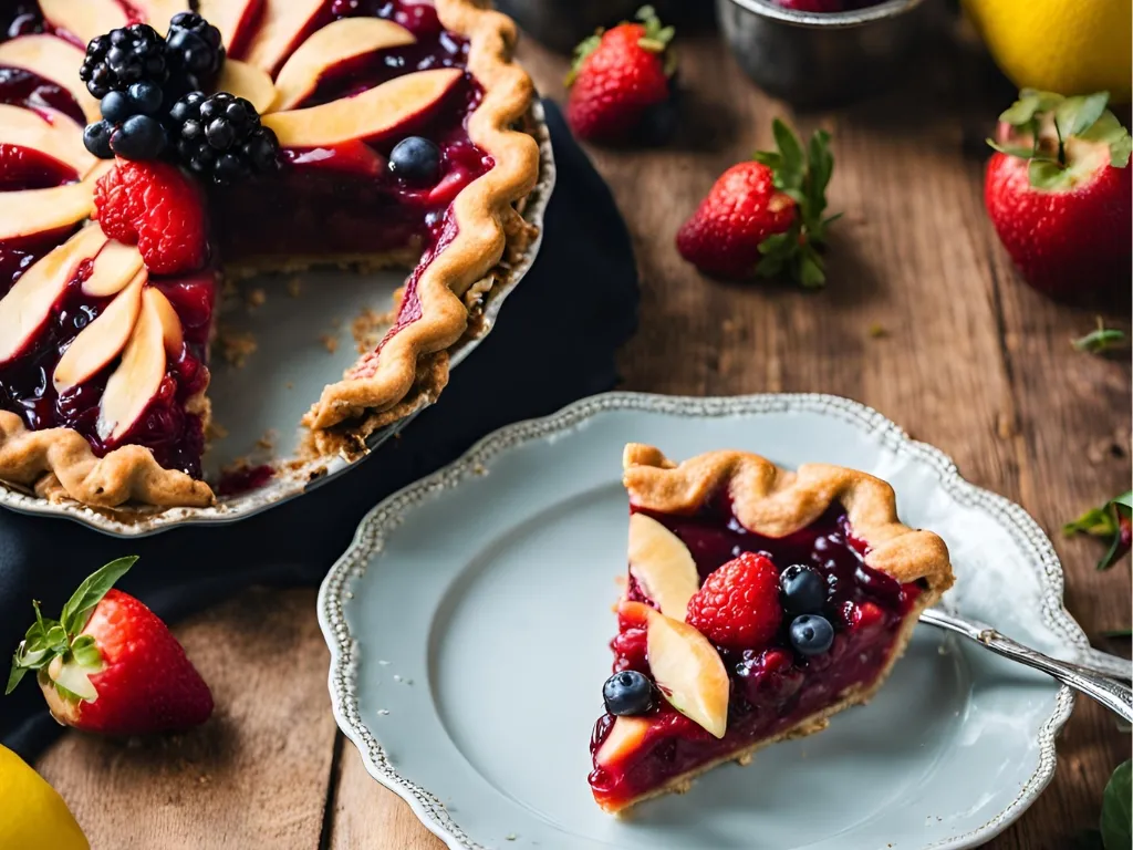 Torta de Frutas Vegana