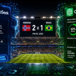 DeepSeek supera ChatGPT e chega mais perto do Brasil x Noruega ⭐