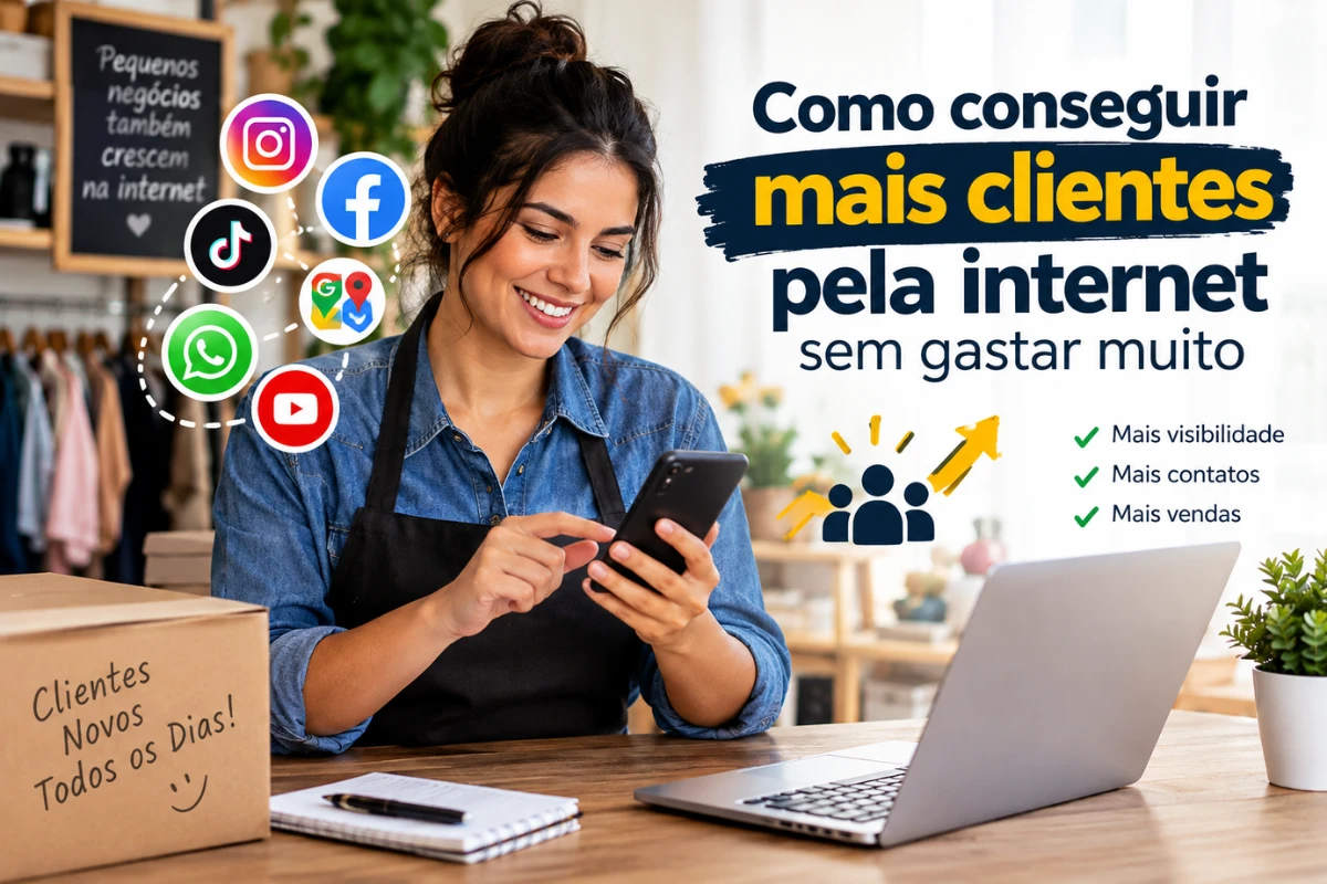 Como conseguir mais clientes pela internet sem gastar muito