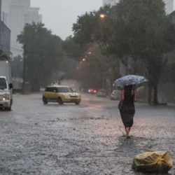 Inmet emite alerta vermelho para tempestades em 708 cidades do Sul